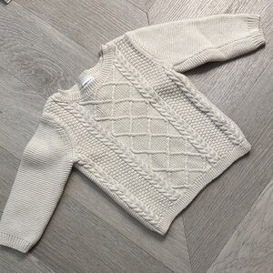 Carter's Cream Cable Knit Sweater